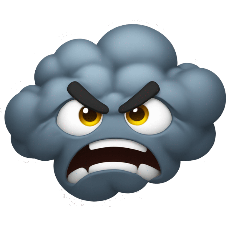 angry cloud emoji