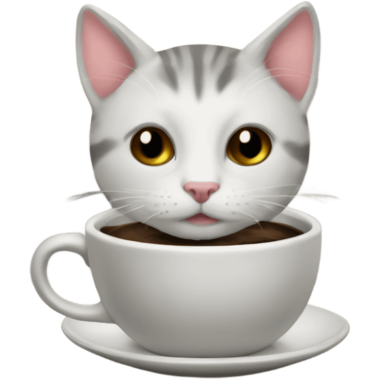 coffee with cat emoji