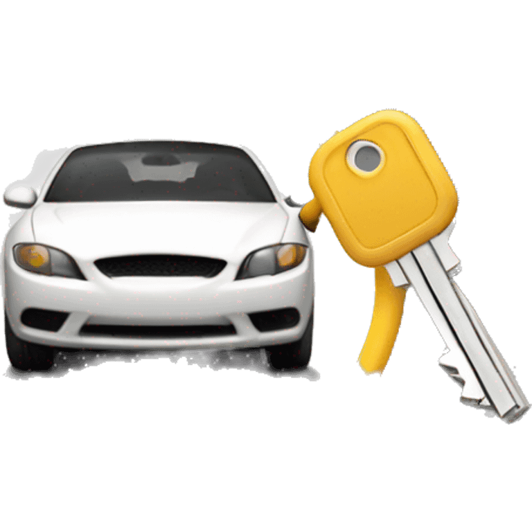 entrega de llave audífonos llave de carro y AirTag  emoji