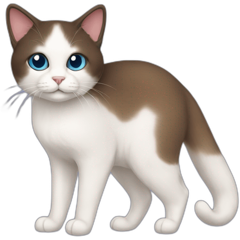 Snowshoe cat emoji