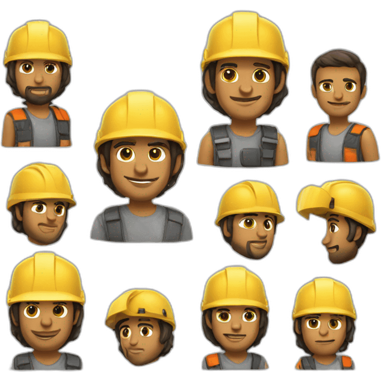 Portugues guys whit Builders Site Helmet emoji