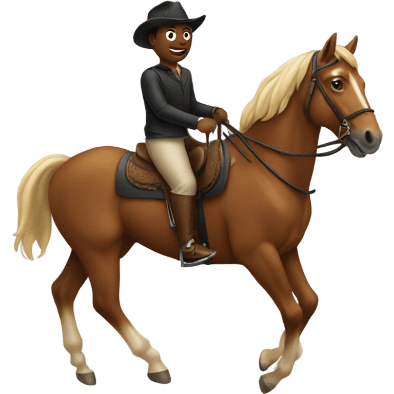 Someone riding a horse  emoji