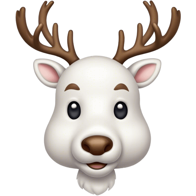 white-reindeer emoji