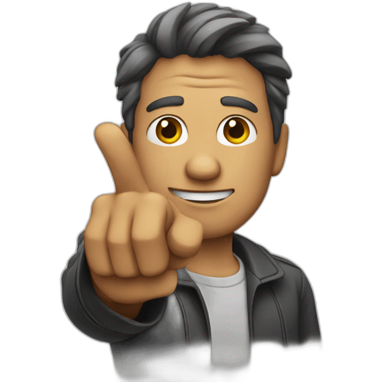 man pointing at you emoji