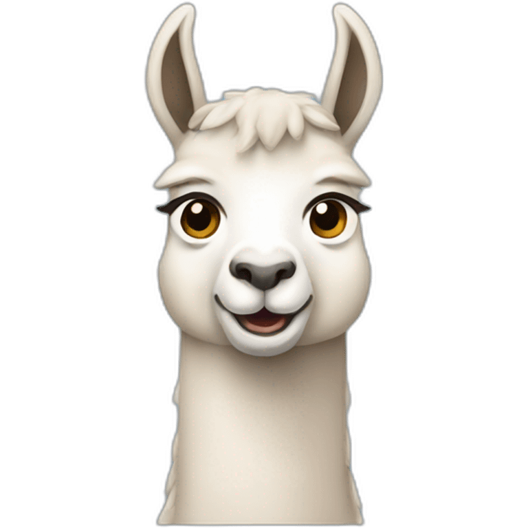 a cute lama emoji