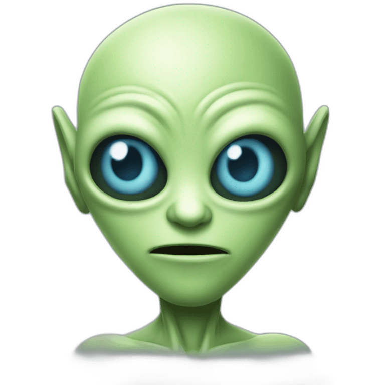 personaje alien  animado emoji