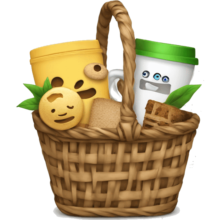 Gift basket tea coffee emoji