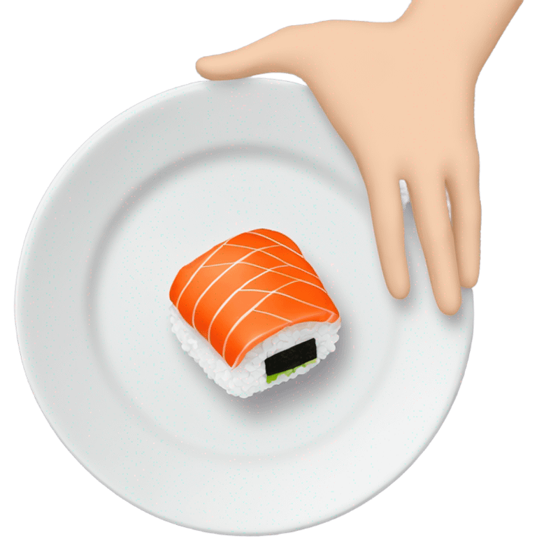 Don’t touch sushi emoji