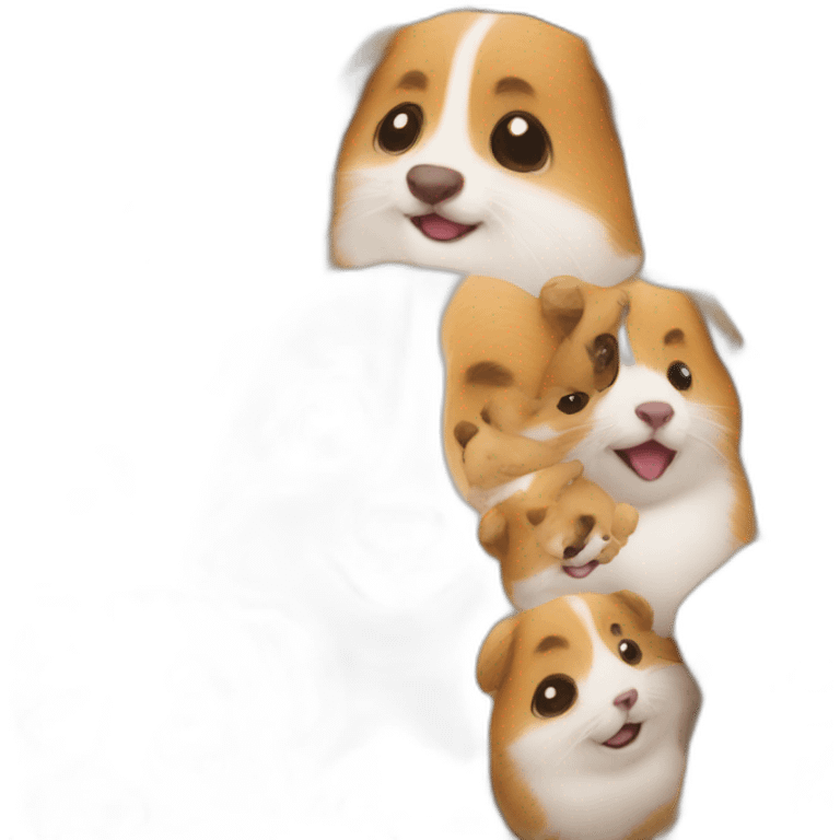 hamster on a dog emoji