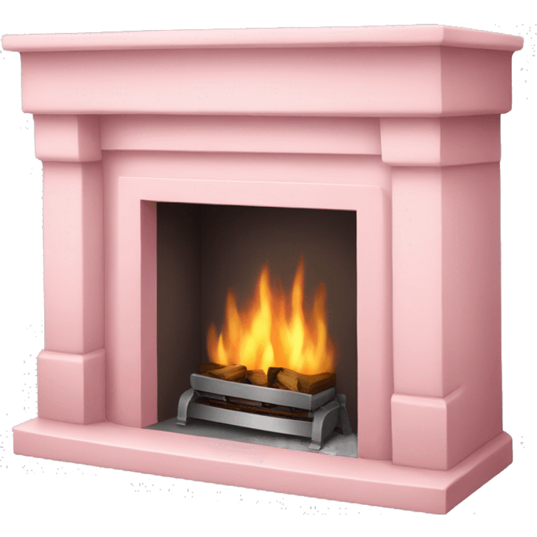 light pink fireplace  emoji