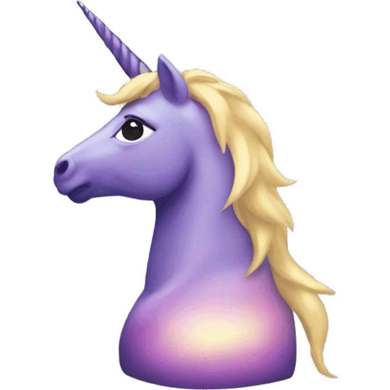 Unicorn in shadows  emoji