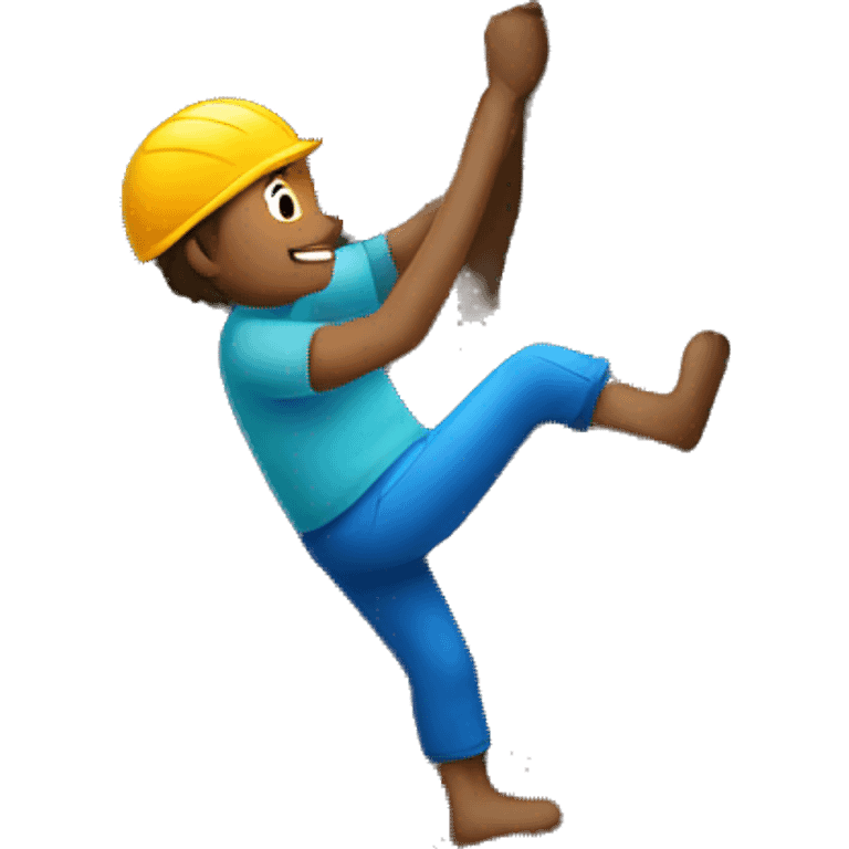 a person climbing emoji