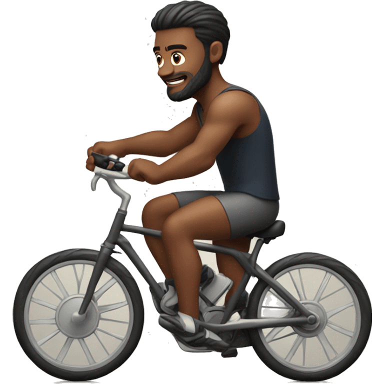 Strong man on bike emoji