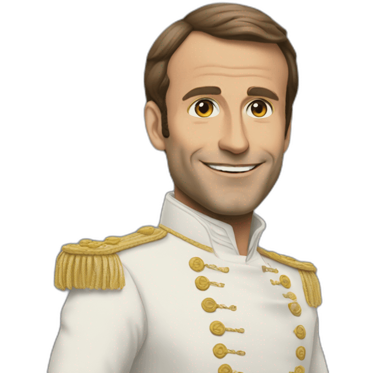 Macron en trin de dancer emoji