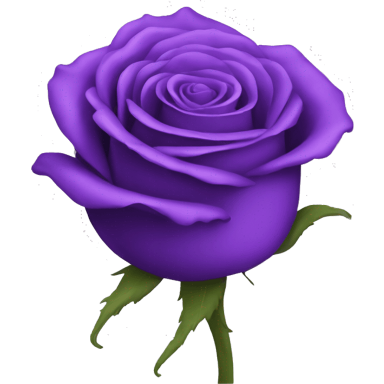 one purple rose emoji