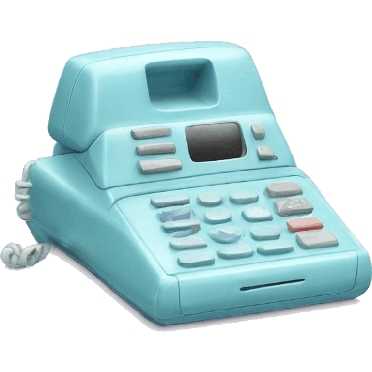 pastel blue retron phone emoji