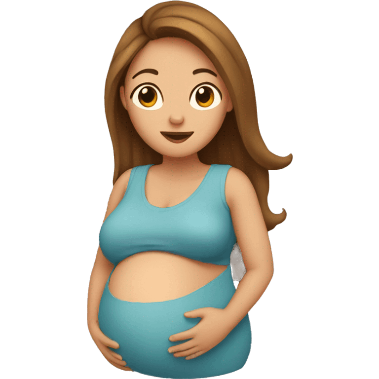 pregnant in labor emoji