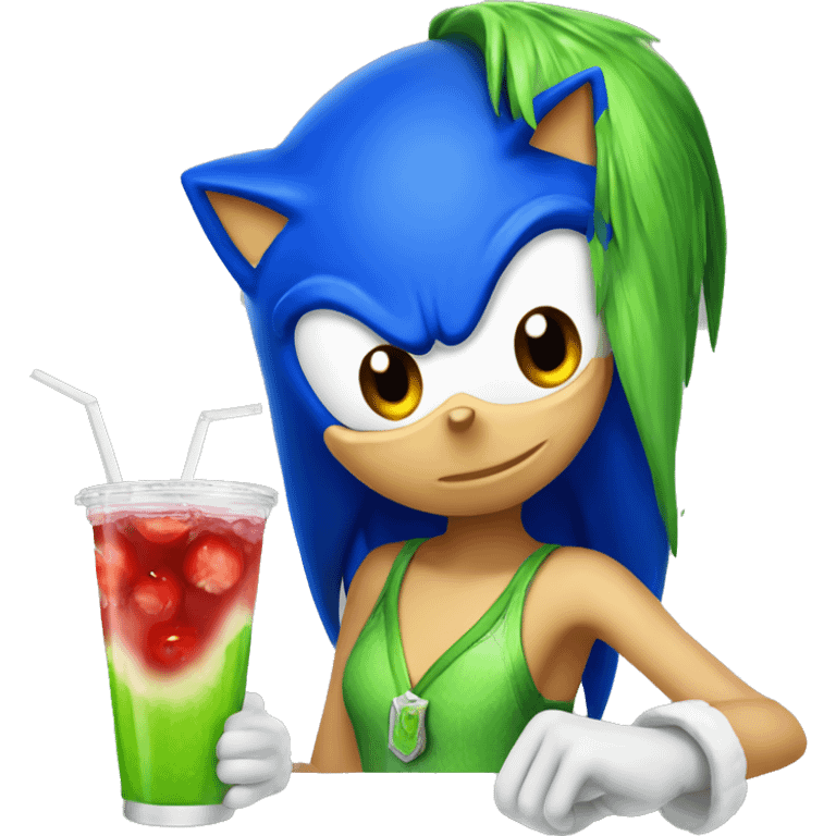 Sonic cherry limeade emoji