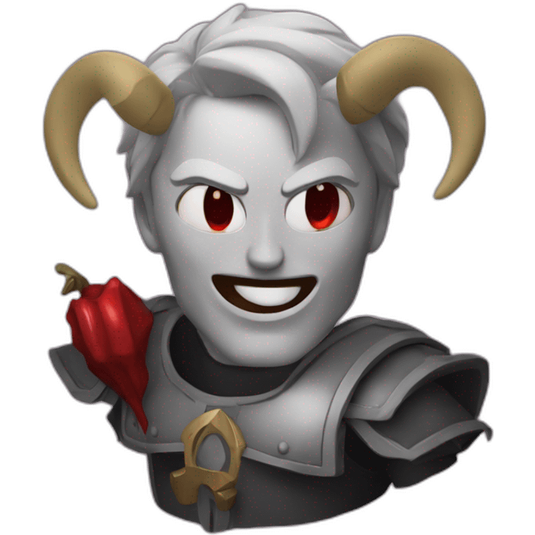 Ses dieu qui se bat contre satan emoji