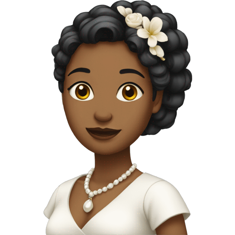 Noiva negra emoji