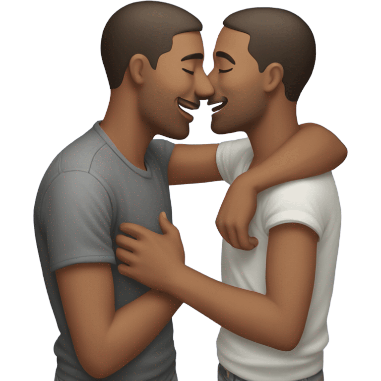 gay men making out emoji