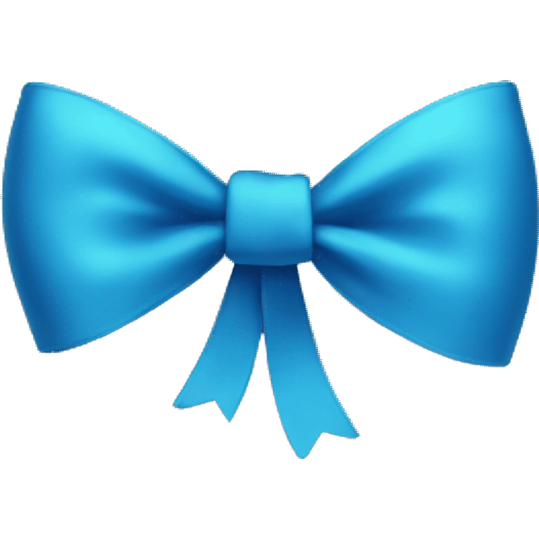 Blue bow emoji