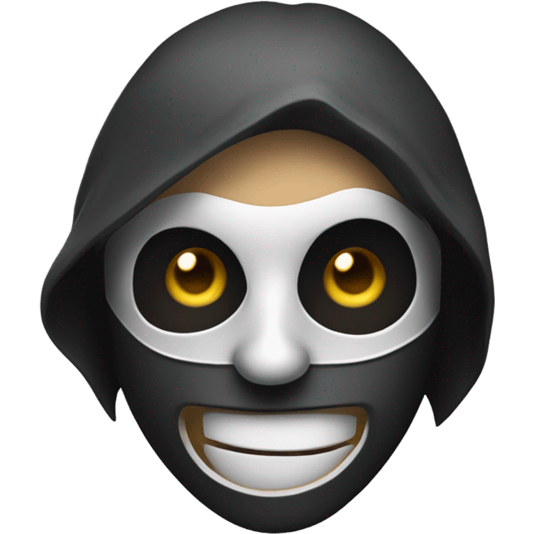 creepy masked boy emoji