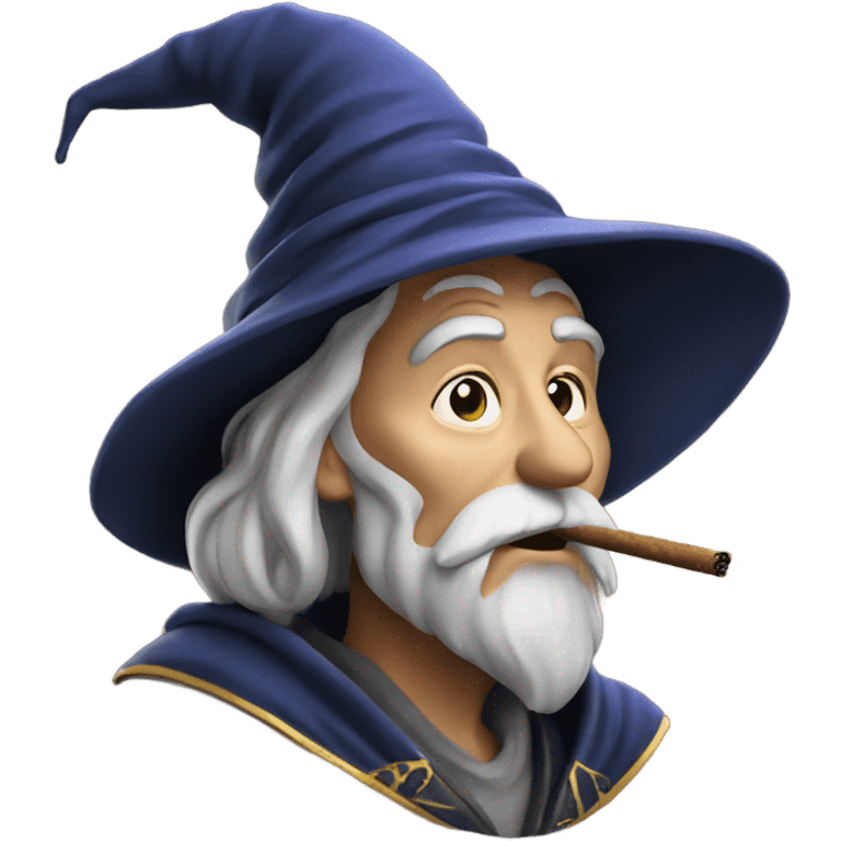 Wizard smoking emoji