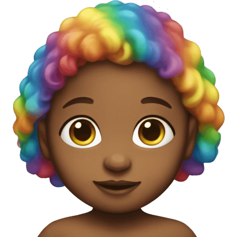 Rainbow skin baby  emoji