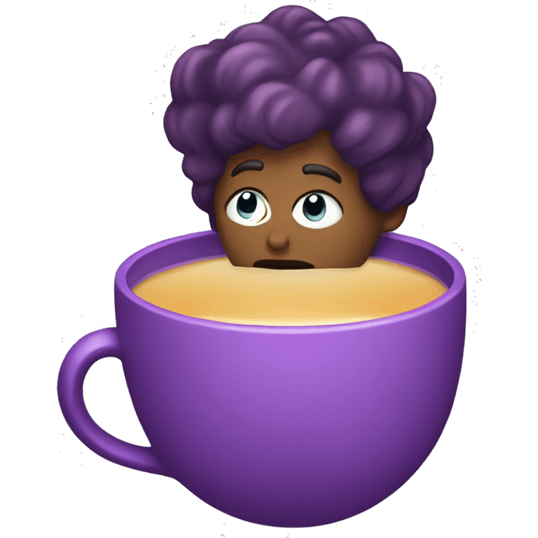 purple cup of tea emoji