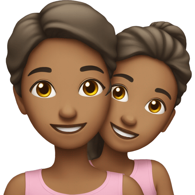 happy mother and daughter emoji