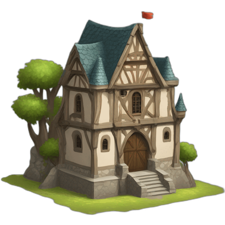 medieval luxurious town hall emoji