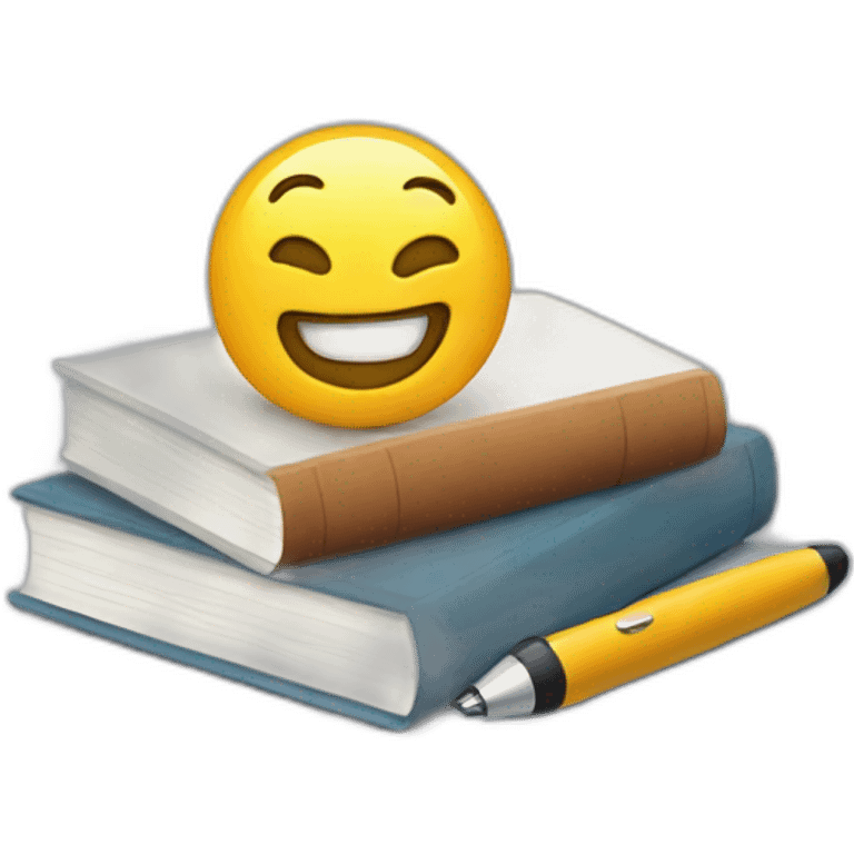 books and a pen emoji