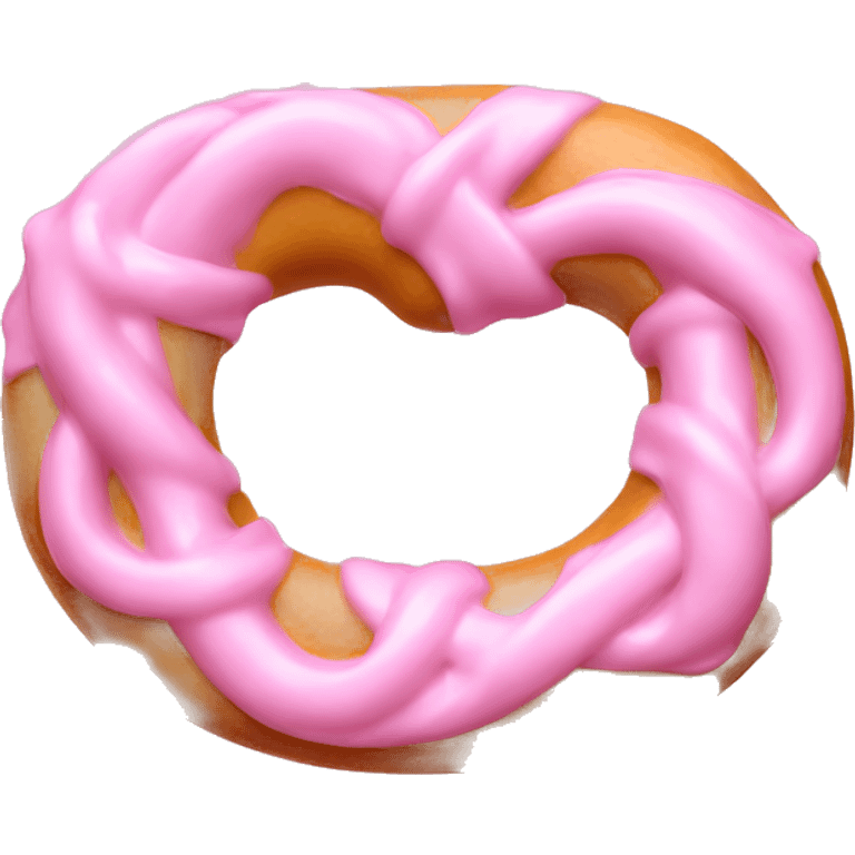 pastel pink soap pretzel emoji