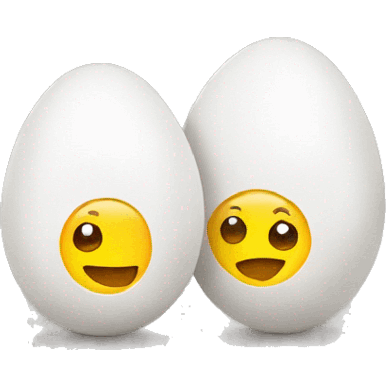 couple of eggs in a bowl emoji