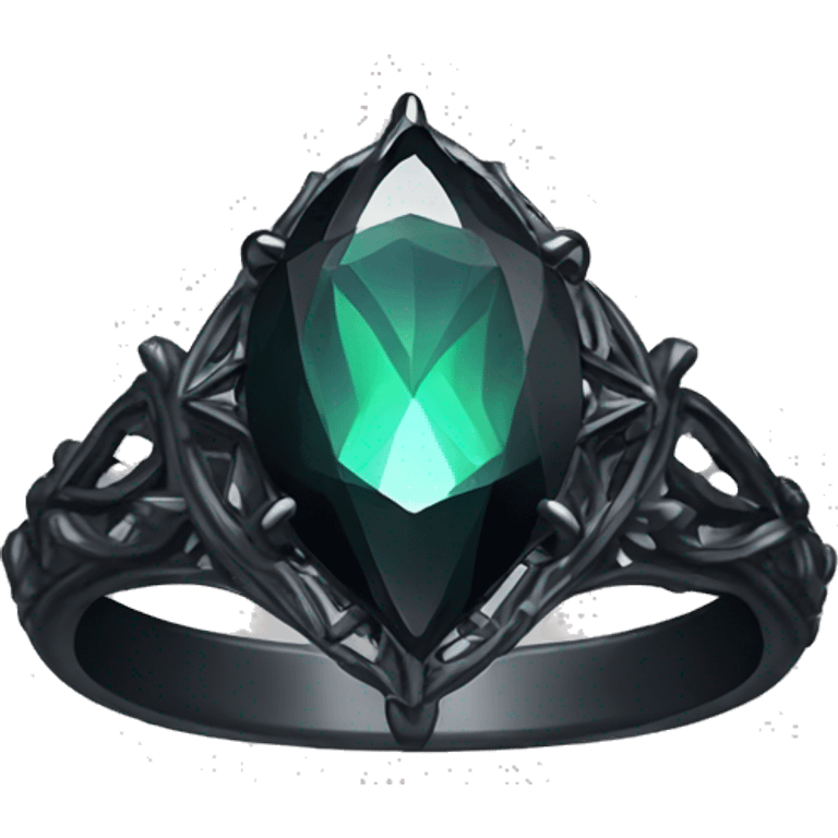 Gothic engagement ring  emoji