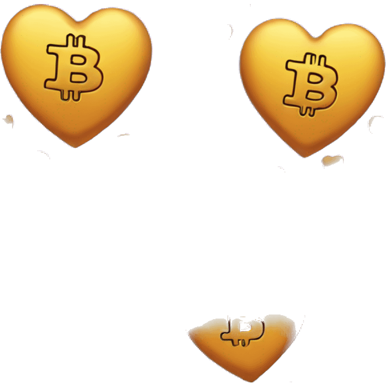 bitcoin heart emoji