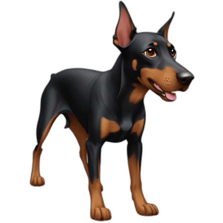 Dobermann training emoji