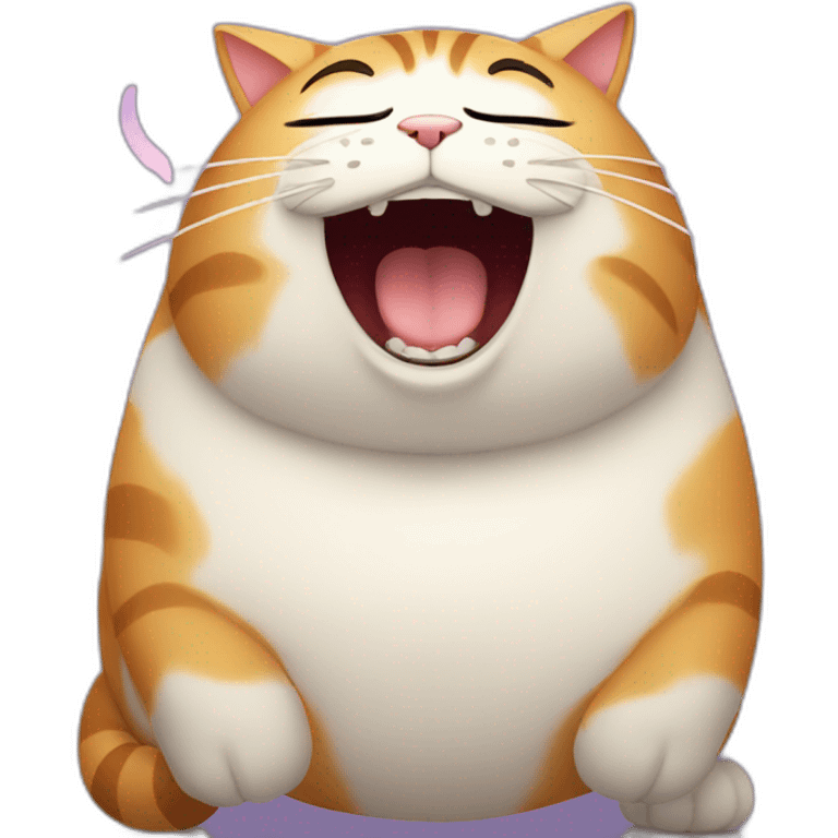 fat cat singing emoji