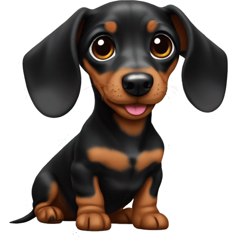 Mini dachshund puppie  emoji