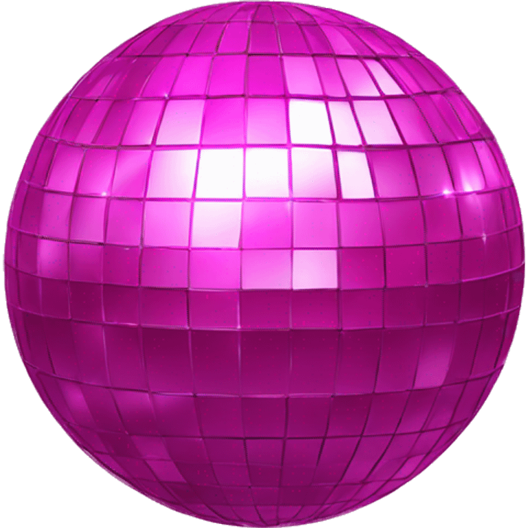 Pink disco ball emoji