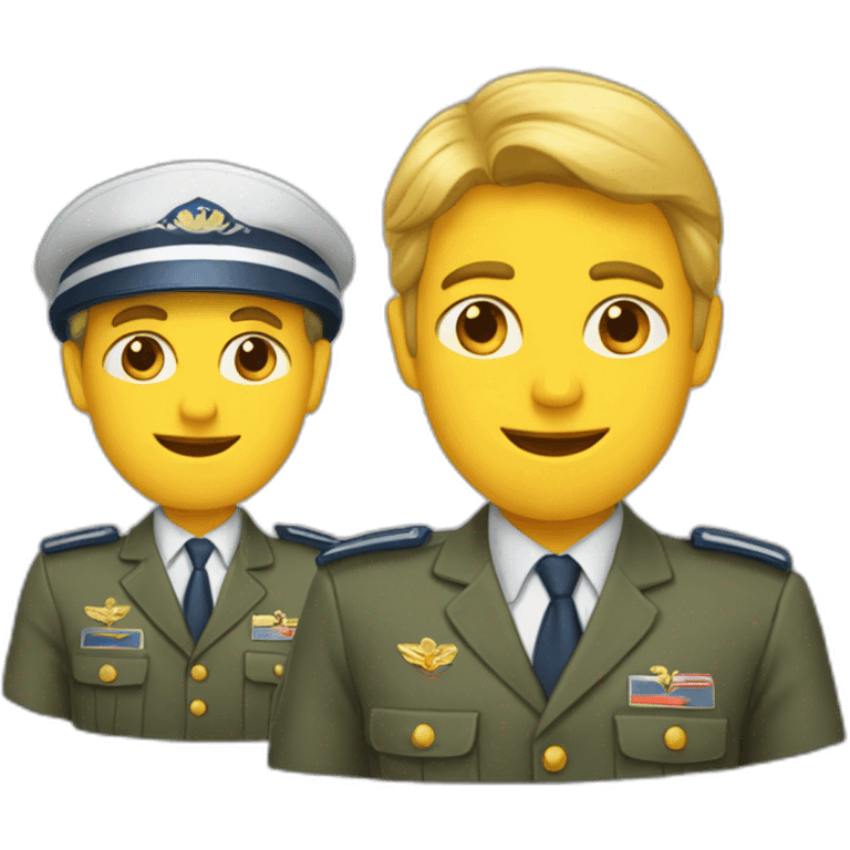 Deux tours côté a côté avec des avions emoji