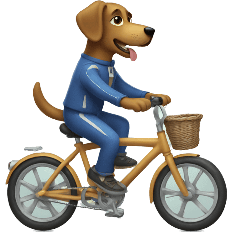 Dog on a bike emoji