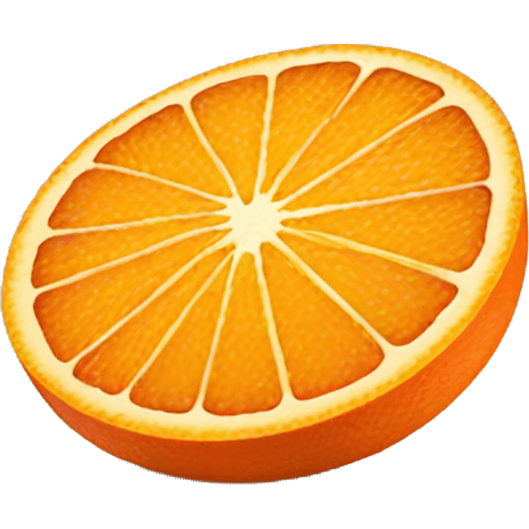 3D Orange slice  emoji