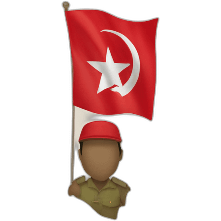 Castro with tunisian flag emoji