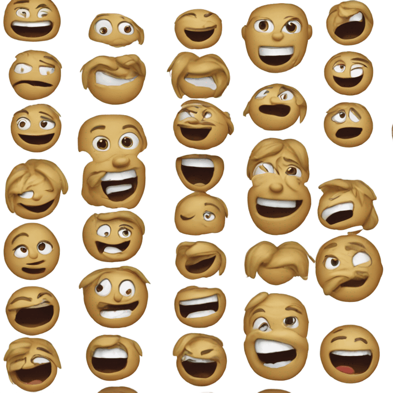 Fake chuckle emoji