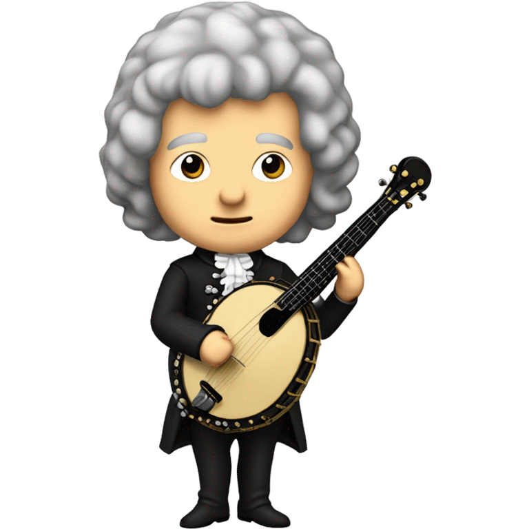 Johann Bach chibi standing Banjo  emoji