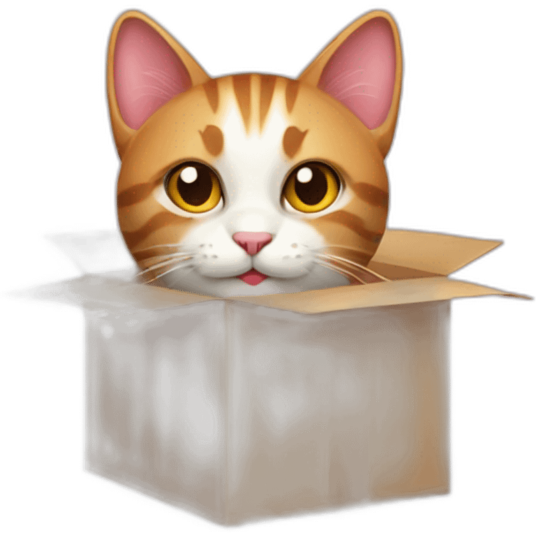 cat from gift box emoji