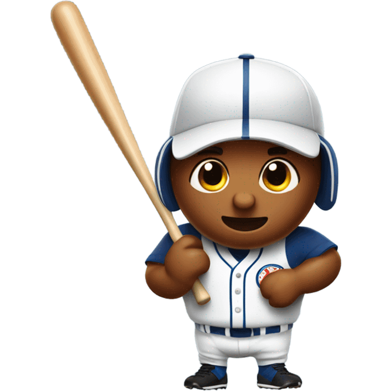 Sausage wearing a baseball uniform  emoji