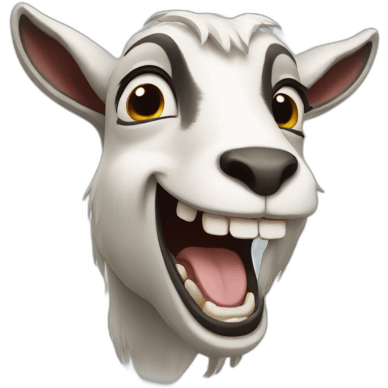 laughing goat emoji